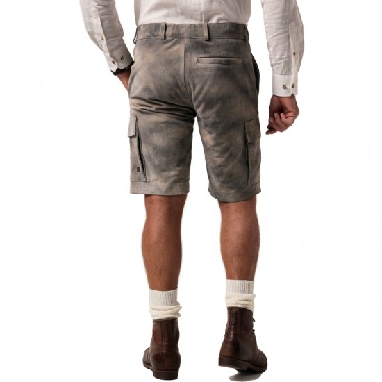JP1880 Shorts Bermuda Traditional Cowhide Graphite Grey - Kratke hlače - Moške Kratke Hlače za Močnejše Postave