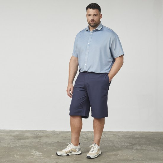 North Latitude Cool Effect Comfort Fit Shorts Blue - Kratke hlače - Moške Kratke Hlače za Močnejše Postave