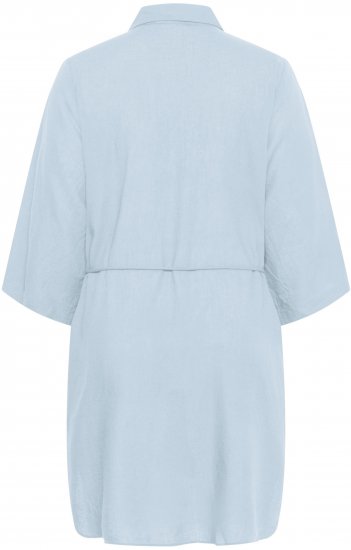 Kaffe Curve Mille Short Shirt Dress Nantucket Breeze Blue - Mini obleke - 