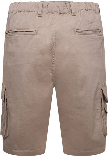 Kam Jeans 3404 Cargo Shorts Beige - Kratke hlače - Moške Kratke Hlače za Močnejše Postave
