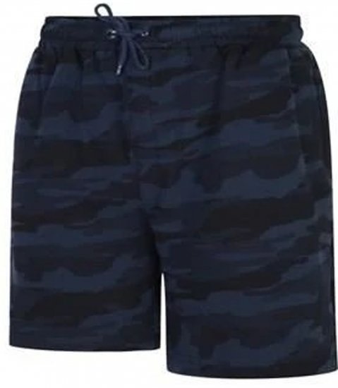 Espionage LW134 Camoflaged Shorts Navy - Trenirke & kratke trenirke - Moške Trenirke za Močnejše Postave