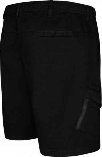 Espionage LW166 Cargo Shorts Black - Kratke hlače - Moške Kratke Hlače za Močnejše Postave