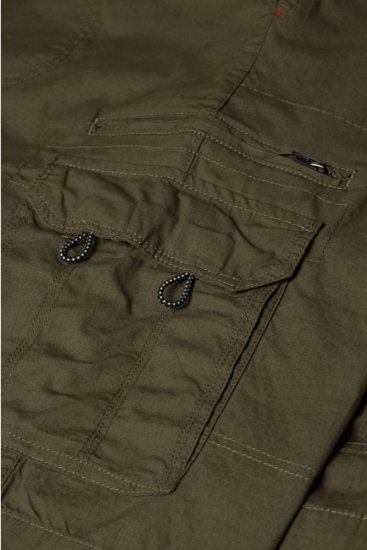 Espionage ST042 Cargo Shorts Olive - Kratke hlače - Moške Kratke Hlače za Močnejše Postave