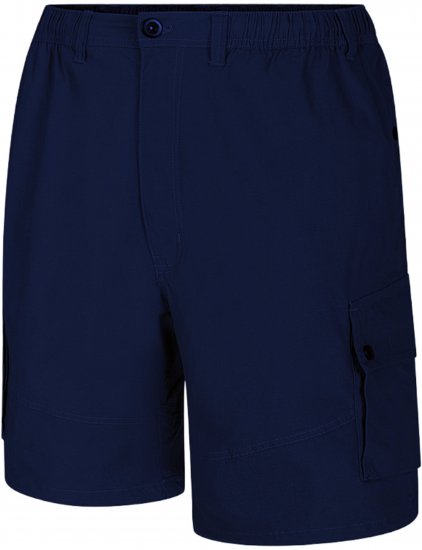 Espionage ST066 Stretch Poplin Cargo Shorts Dark Navy - Kratke hlače - Moške Kratke Hlače za Močnejše Postave