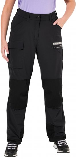 Ulla Popken HYPRAR Multifunctional Durable Inset Trekking Pants Black - Kavbojke & Hlače v Velikih Številkah – Plus Size - 