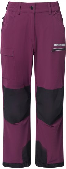 Ulla Popken HYPRAR Multifunctional Durable Inset Trekking Pants Dark Cherry Dark Cherry - Kavbojke & Hlače v Velikih Številkah – Plus Size - 