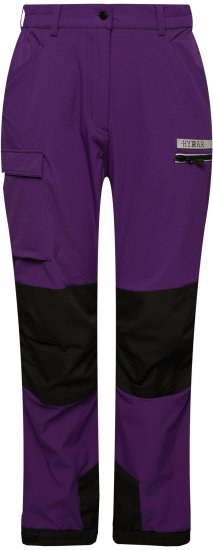 Ulla Popken HYPRAR Multifunctional Durable Inset Trekking Pants Plum - Kavbojke & Hlače v Velikih Številkah – Plus Size - 