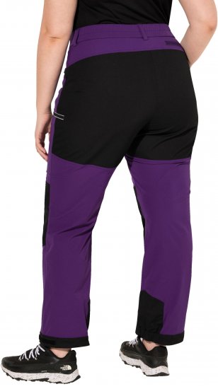 Ulla Popken HYPRAR Multifunctional Durable Inset Trekking Pants Plum - Kavbojke & Hlače v Velikih Številkah – Plus Size - 