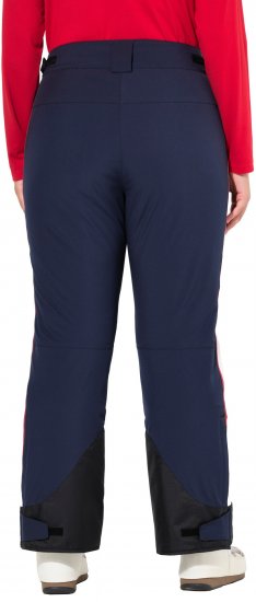 Ulla Popken Performance Trousers Waterproof Zip Pockets Snow Gaiter Navy - Kavbojke & Hlače v Velikih Številkah – Plus Size - 