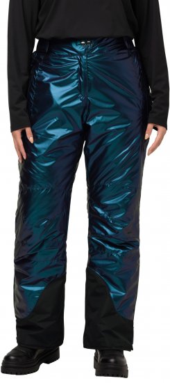 Ulla Popken Ski Pants Water-Repellent MBlue-Of-Pearl Velcro Closure Snow Gaiter Blue - Kavbojke & Hlače v Velikih Številkah – Plus Size - 