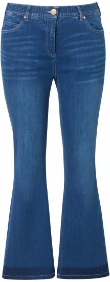 Ulla Popken Stretch Fit Bootcut Jeans Blue Denim - Kavbojke & Hlače v Velikih Številkah – Plus Size - 