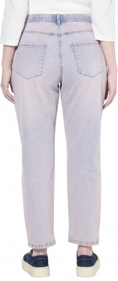 Ulla Popken Dyed Stretch Fit Boyfriend Jeans Light Light Blue Denim - Kavbojke & Hlače v Velikih Številkah – Plus Size - 