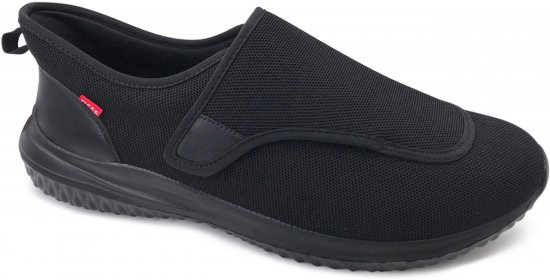 D555 Shelvey Kingsize Open Top Knitted Shoe Black - Superge - 