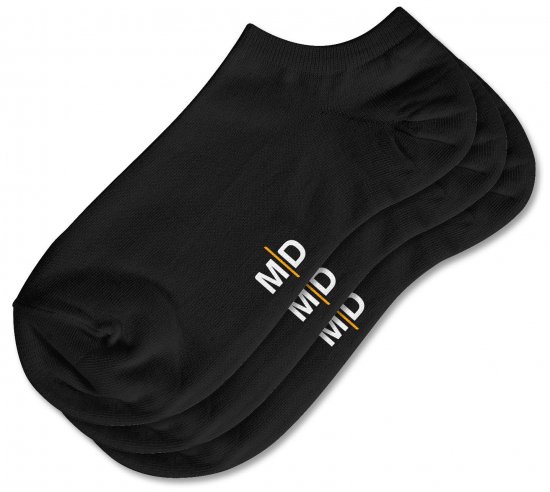 Motley Denim William 3-pack nizkih nogavic Črna - Spodnje perilo & kopalne hlače - Moško Spodnje Perilo za močnejše postave