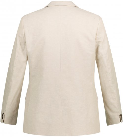 JP1880 Kos Linen Blend Jacket Sand - Obleke - Velike številke oblek za moške