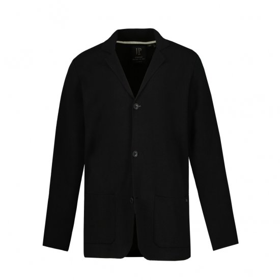 JP1880 Jacket Business Flexnamic Milano Black - Obleke - Velike številke oblek za moške