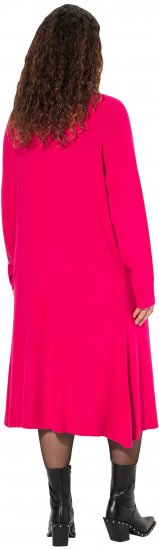 Ulla Popken Long Turtleneck Duster Sweater Red Pink - Puloverji & jopice - 
