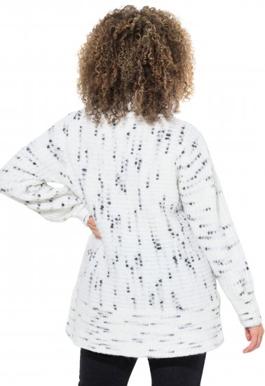 Ulla Popken Space Yarn Oversized Turtleneck Sweater Snow White - Ulla Popken - 