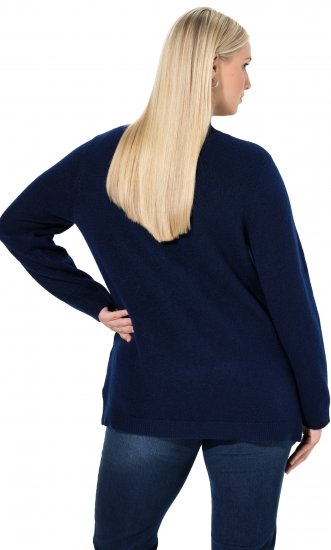 Ulla Popken Whimsical Holiday Sweater Navy - Puloverji & jopice - 