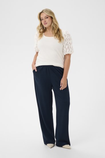 Kaffe Curve Annia Sweatpants Navy - Hlače trenirke - 