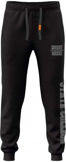 Motley Denim Lyon Sweatpants Black - Trenirke & kratke trenirke - Moške Trenirke za Močnejše Postave