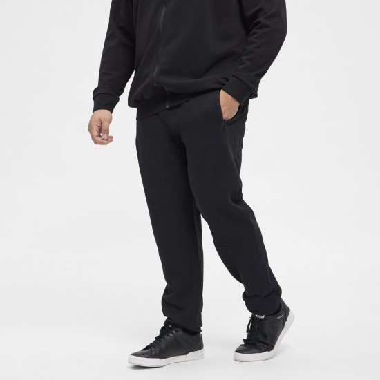 North Latitude Denim Sweatpants Black - Trenirke & Kratke trenirke - Moške Trenirke za Močnejše Postave
