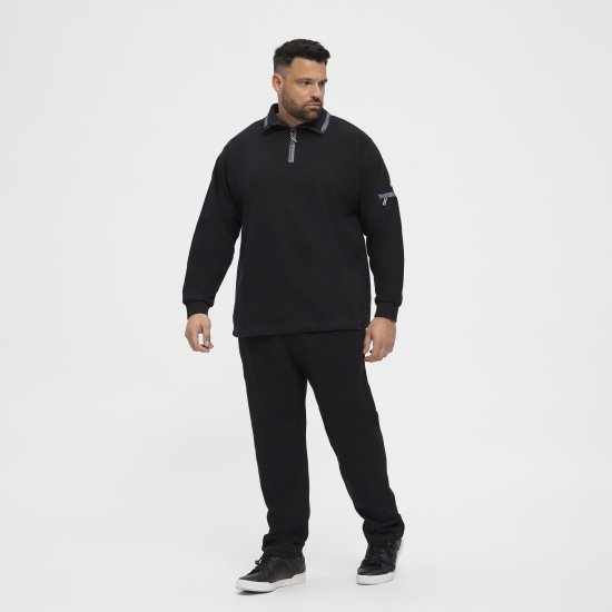 North Latitude Ottoman Sweatpants Black - Trenirke & kratke trenirke - Moške Trenirke za Močnejše Postave