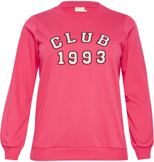 Kaffe Curve Violi Sweatshirt Raspberry Pink - Puloverji - 