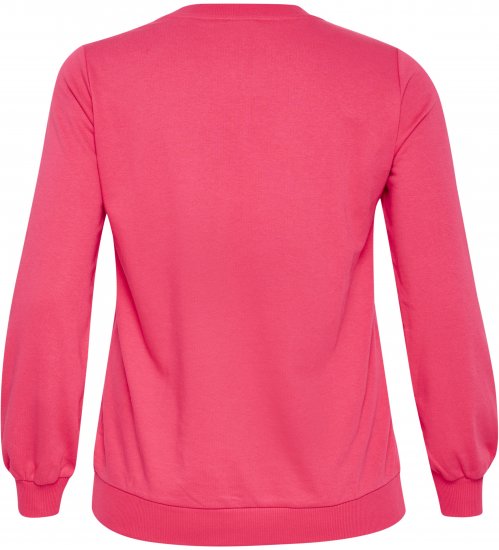 Kaffe Curve Violi Sweatshirt Raspberry Pink - Puloverji - 