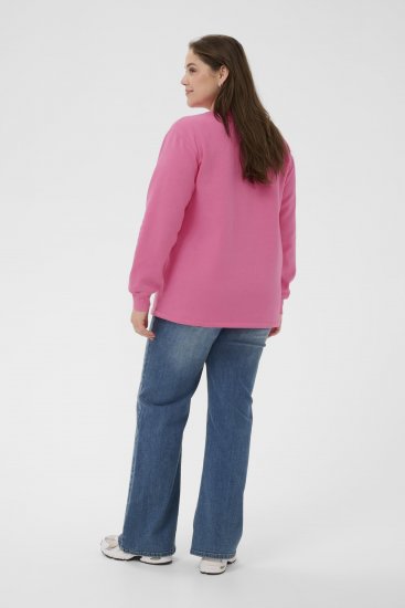 Kaffe Curve Sus Sweatshirt Pink Power - Puloverji - 