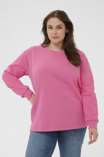 Kaffe Curve Sus Sweatshirt Pink Power - Puloverji - 