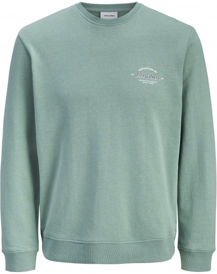 Jack & Jones Brandon Sweatshirt Turquoise - Puloverji & jopice - Moški Puloverji & Jopice za Močnejše Postave