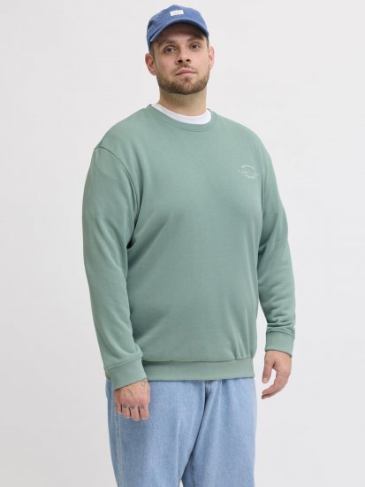 Jack & Jones Brandon Sweatshirt Turquoise - Puloverji & jopice - Moški Puloverji & Jopice za Močnejše Postave