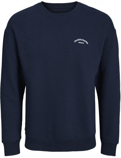 Jack & Jones College Logo Sweatshirt Navy - Puloverji & jopice - Moški Puloverji & Jopice za Močnejše Postave
