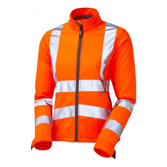 Leo Honeywell EcoViz Women's Softshell Jacket Orange - Delovne Obleke - 