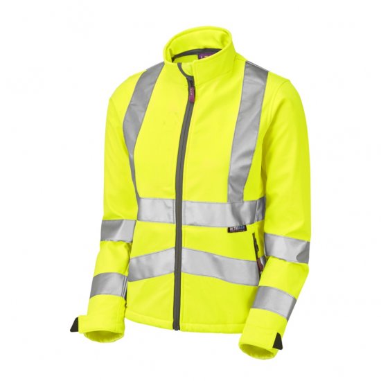Leo Honeywell EcoViz Women's Softshell Jacket Yellow - Delovne Obleke - 