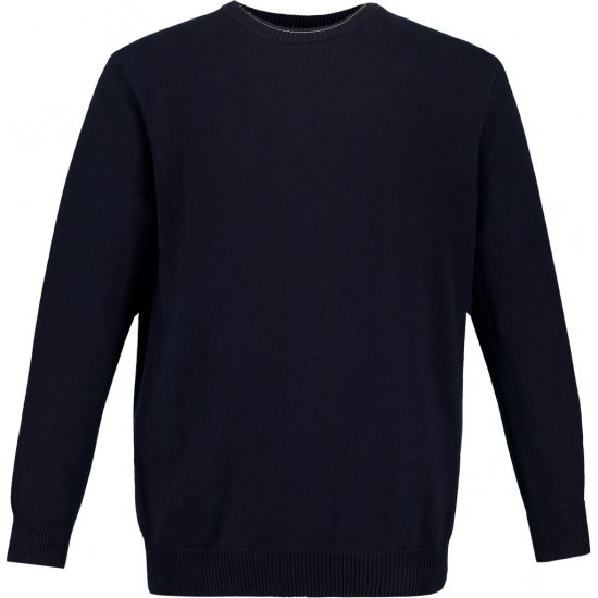 JP1880 Pullover Sweater Dark Navy TALL - MOŠKA OBLAČILA MT-6XLT - DALJŠI kroji