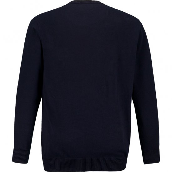 JP1880 Pullover Sweater Dark Navy TALL - MOŠKA OBLAČILA MT-6XLT - DALJŠI kroji