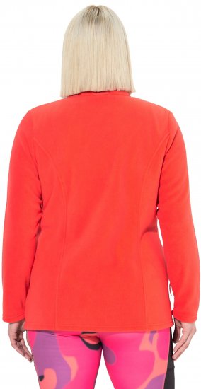 Ulla Popken Modular Fleece Zip Front Jacket Coral - Ulla Popken - 