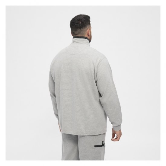 North Latitude Ottoman Sweatshirt Mid Grey - Puloverji & jopice - Moški Puloverji & Jopice za Močnejše Postave