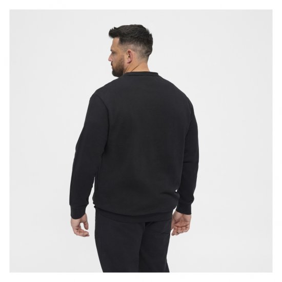 North Latitude Crew Neck Sweatshirt Black - Puloverji & jopice - Moški Puloverji & Jopice za Močnejše Postave