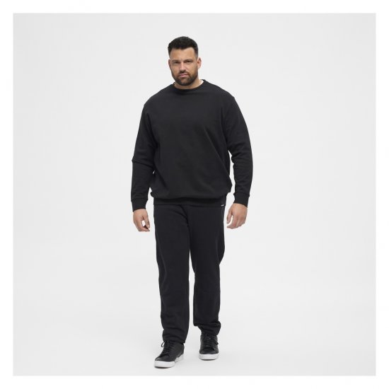 North Latitude Crew Neck Sweatshirt Black - Puloverji & jopice - Moški Puloverji & Jopice za Močnejše Postave