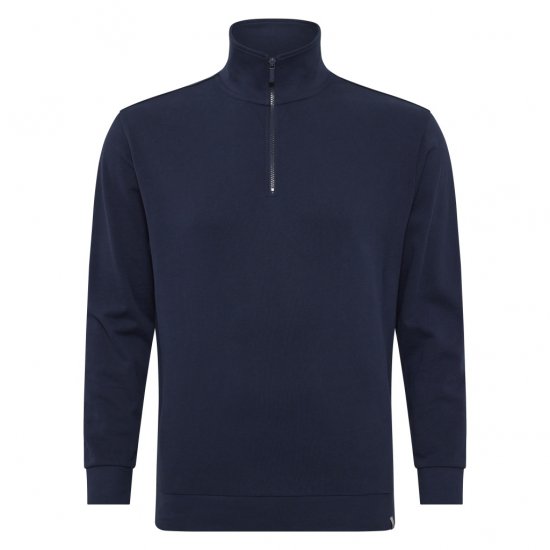 North Latitude Half-Zip Sweatshirt Navy Blue - Puloverji & jopice - Moški Puloverji & Jopice za Močnejše Postave