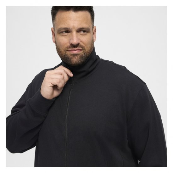 North Latitude Full-Zip Sweatshirt Black - Puloverji & jopice - Moški Puloverji & Jopice za Močnejše Postave