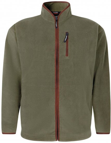 Espionage FL048 Microfleece Jacket Olive Green - Oblačila iz flisa - Moške Oblačila iz Flisa za močnejše postave