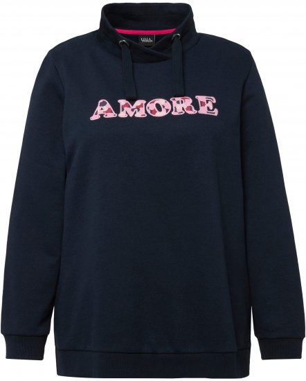 Ulla Popken Amore Sweatshirt Navy - Puloverji & jopice - 