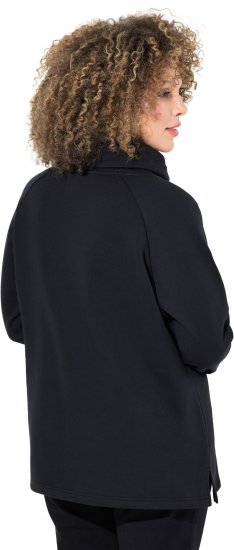 Ulla Popken Sparkling Candy Cane Graphic Sweatshirt Black - Puloverji & jopice - 