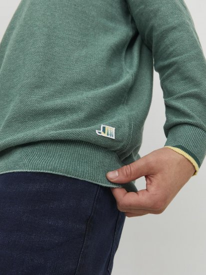 Jack & Jones Logan Spring Knitted Pillover Grey - Puloverji & jopice - Moški Puloverji & Jopice za Močnejše Postave