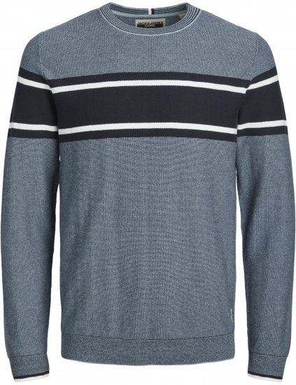 Jack & Jones Logan Spring Knitted Pullover Turquoise - Puloverji & jopice - Moški Puloverji & Jopice za Močnejše Postave