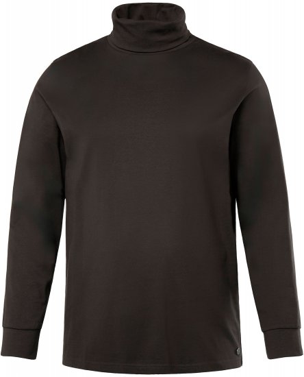 JP1880 Turtleneck Sweatshirt Long Sleeve Dark Brown - Puloverji & jopice - Moški Puloverji & Jopice za Močnejše Postave